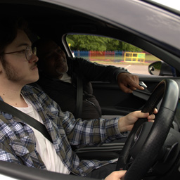 driver learning to drive with StreetSafe Driving School instructor