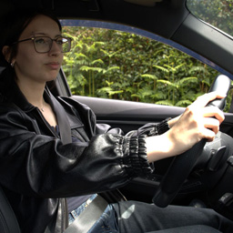 confident student driving and completing safe driver programme