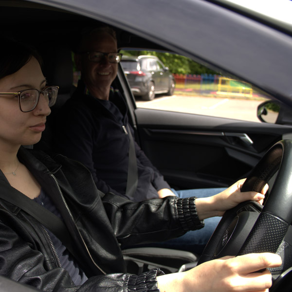 student learning to drive with StreetSafe Driving School instructor